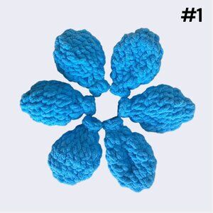 Crochet Water Balloons Reusable Handmade Pool Toy Game Latex Free (Set of 6)